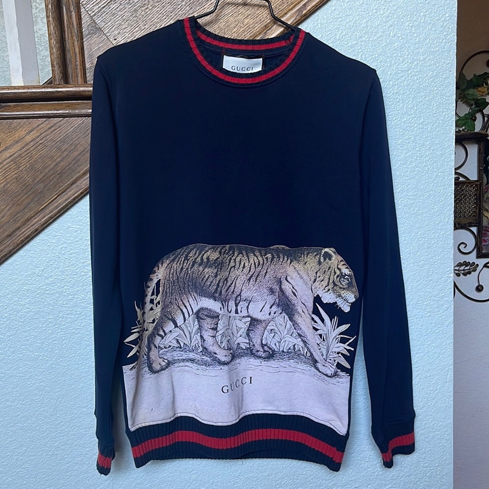 Gucci sweater unisex men (S) women (L) blue navy